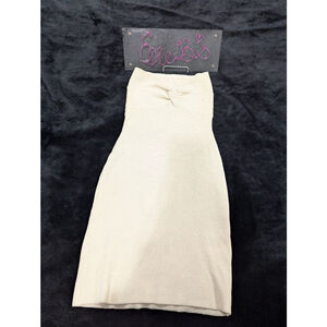 NWOT Tan/Beige Strapless Dress S